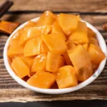 Fermented sweet potato in a bowl