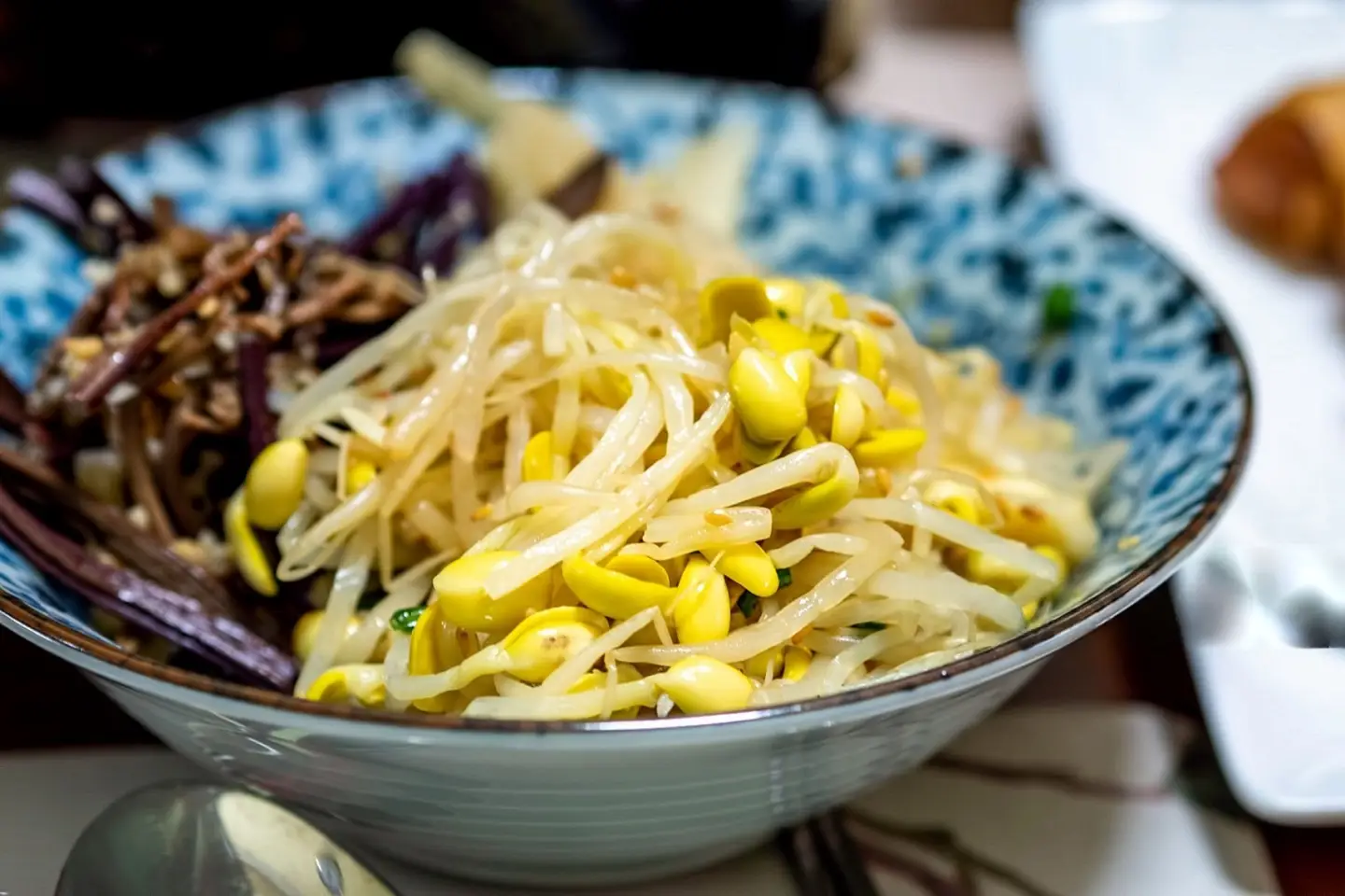 Fermented microgreens and sprouts in a bowl
